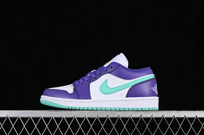 All categories Air Jordan Jordan series basketball shoes Air Jordan 1 Low Air Jordan 1 Low AJ1 Joe 1 Charlotte Hornets low-top cultural and casual sneakers HJ9013-550